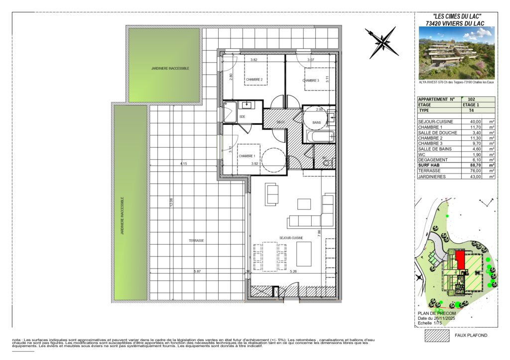 appartement neuf le vivier du lac agence du lac 73