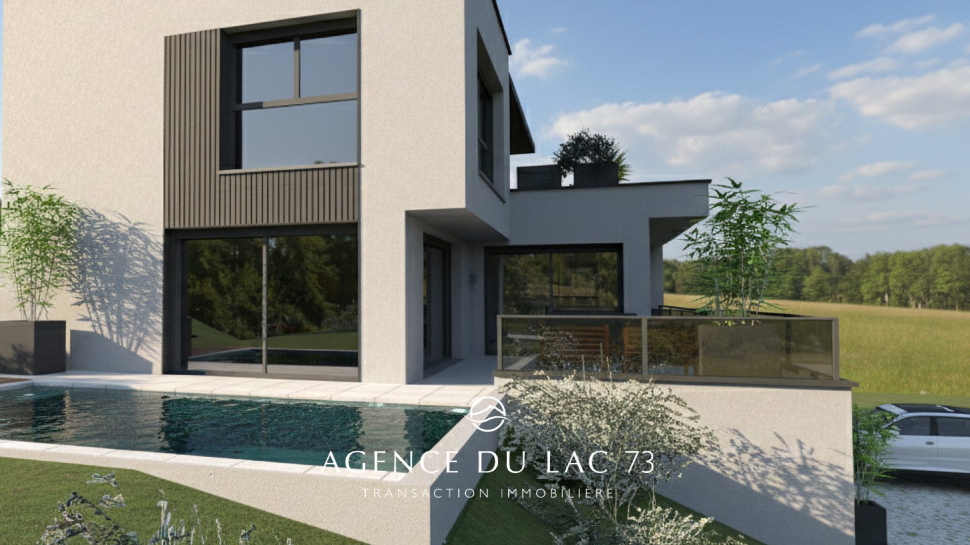 Agence du Lac 73-immobilier de luxe en Savoie. Vente villa haut de gamme sur Monterminod à Saint Alban leysse