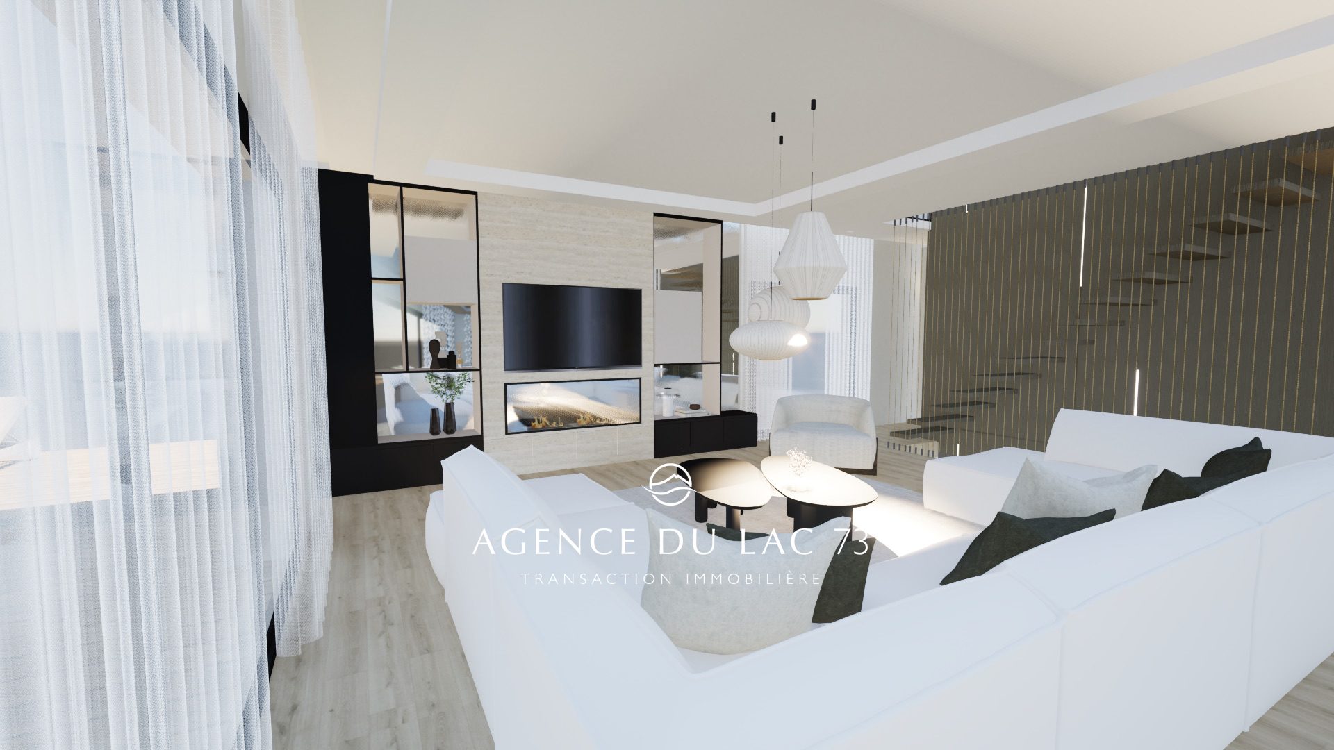 Agence du Lac 73-immobilier de luxe en Savoie. Vente villa haut de gamme sur Monterminod à Saint Alban leysse