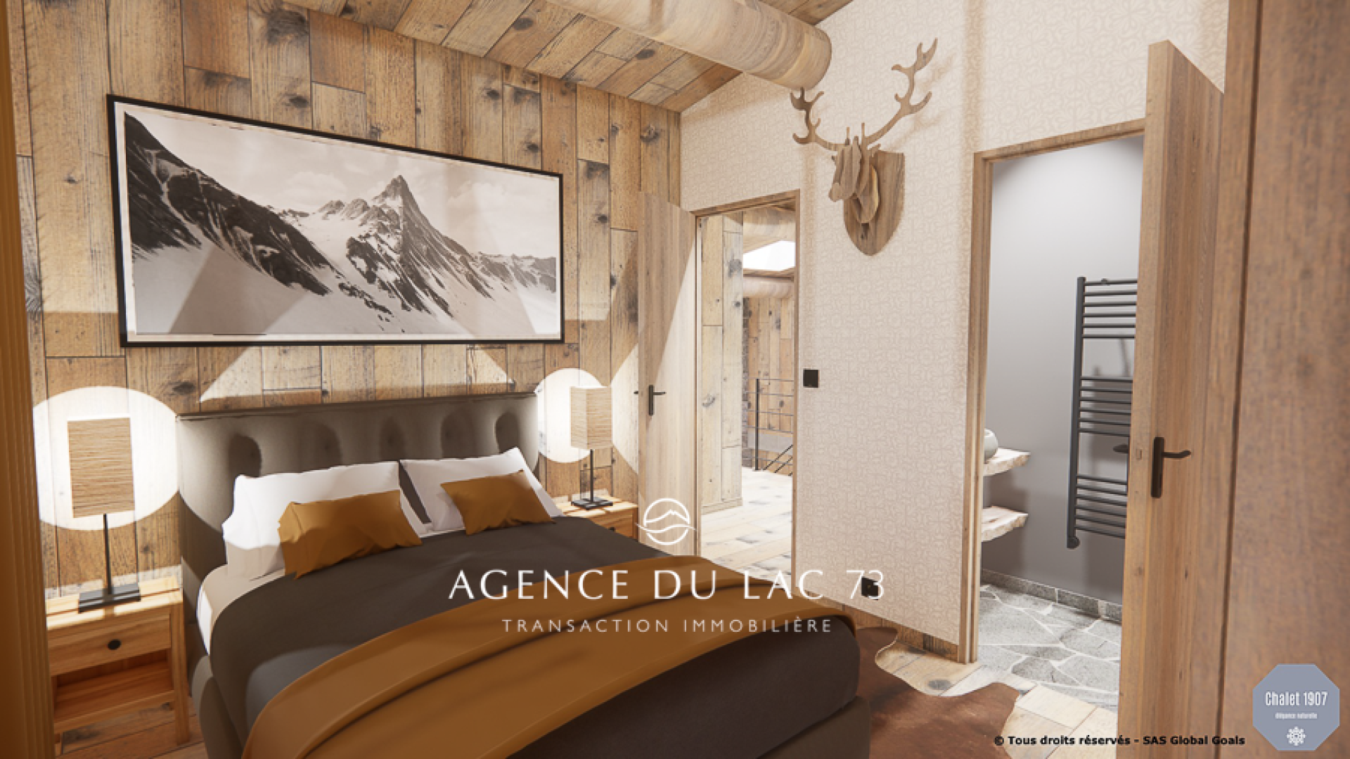 Agence du Lac 73-immobilier de luxe en Savoie. Chalet rénové à Praz sur Arly