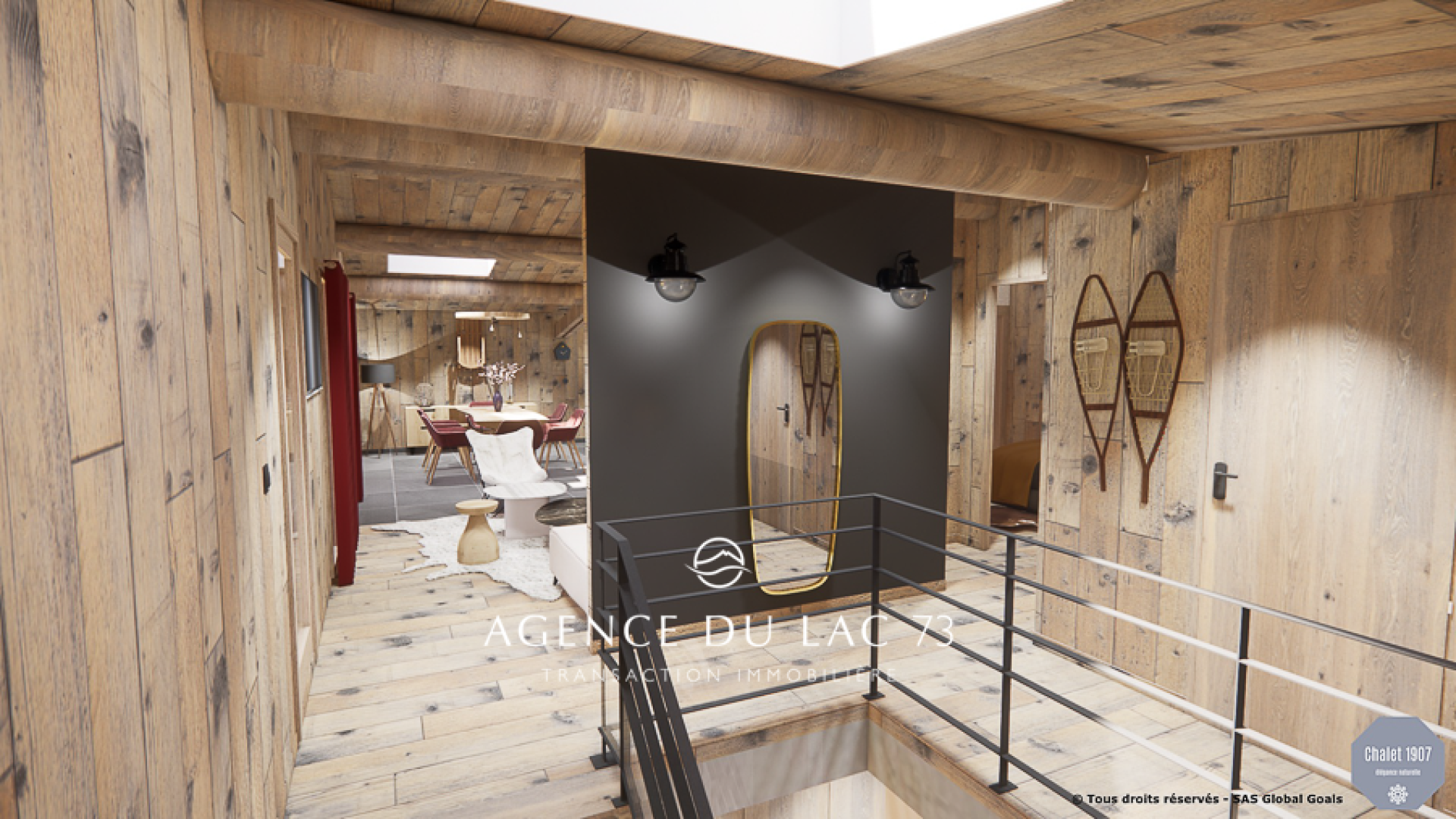 Agence du Lac 73-immobilier de luxe en Savoie. Chalet rénové à Praz sur Arly
