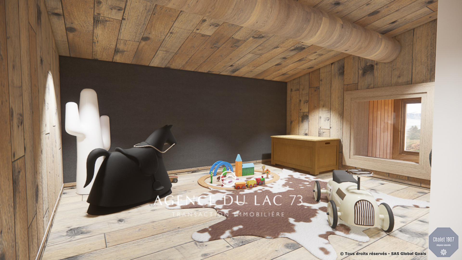 Agence du Lac 73-immobilier de luxe en Savoie. Chalet rénové à Praz sur Arly