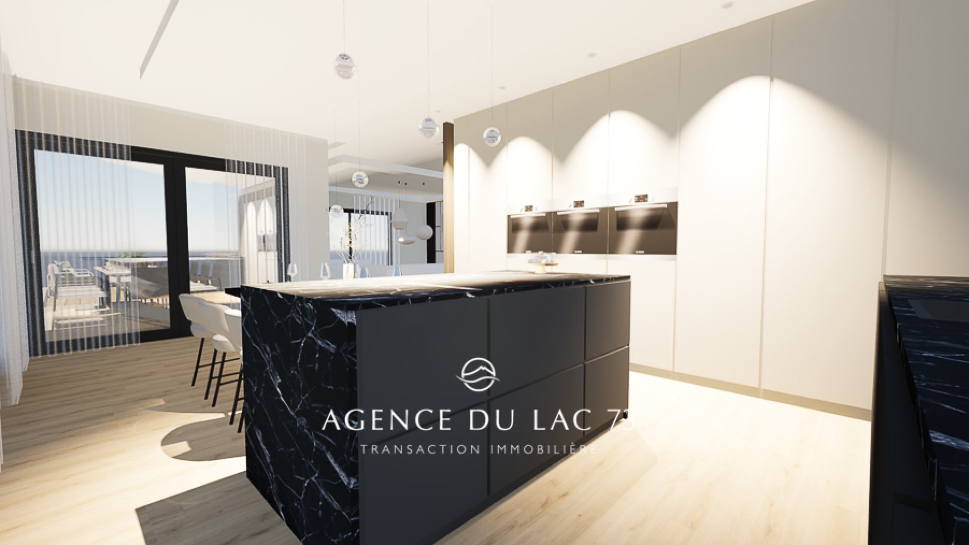 la vente - agence du lac 73 - villa haut de gamme - située à Monterminod -Saint Alban Leysse