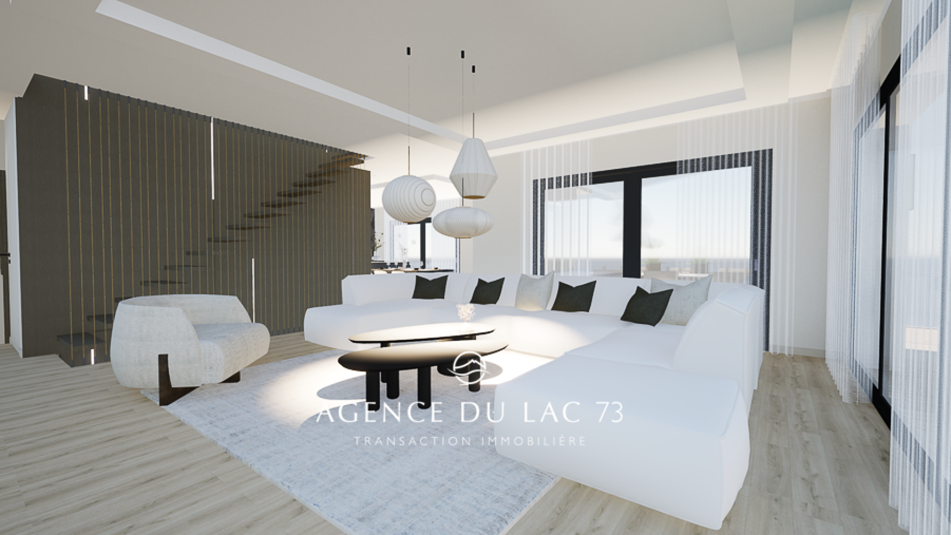 la vente - agence du lac 73 - villa haut de gamme - située à Monterminod -Saint Alban Leysse